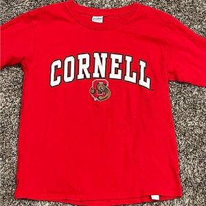Cornell University Big Red Bear Cotton Long sleeve shirt/kids youth small